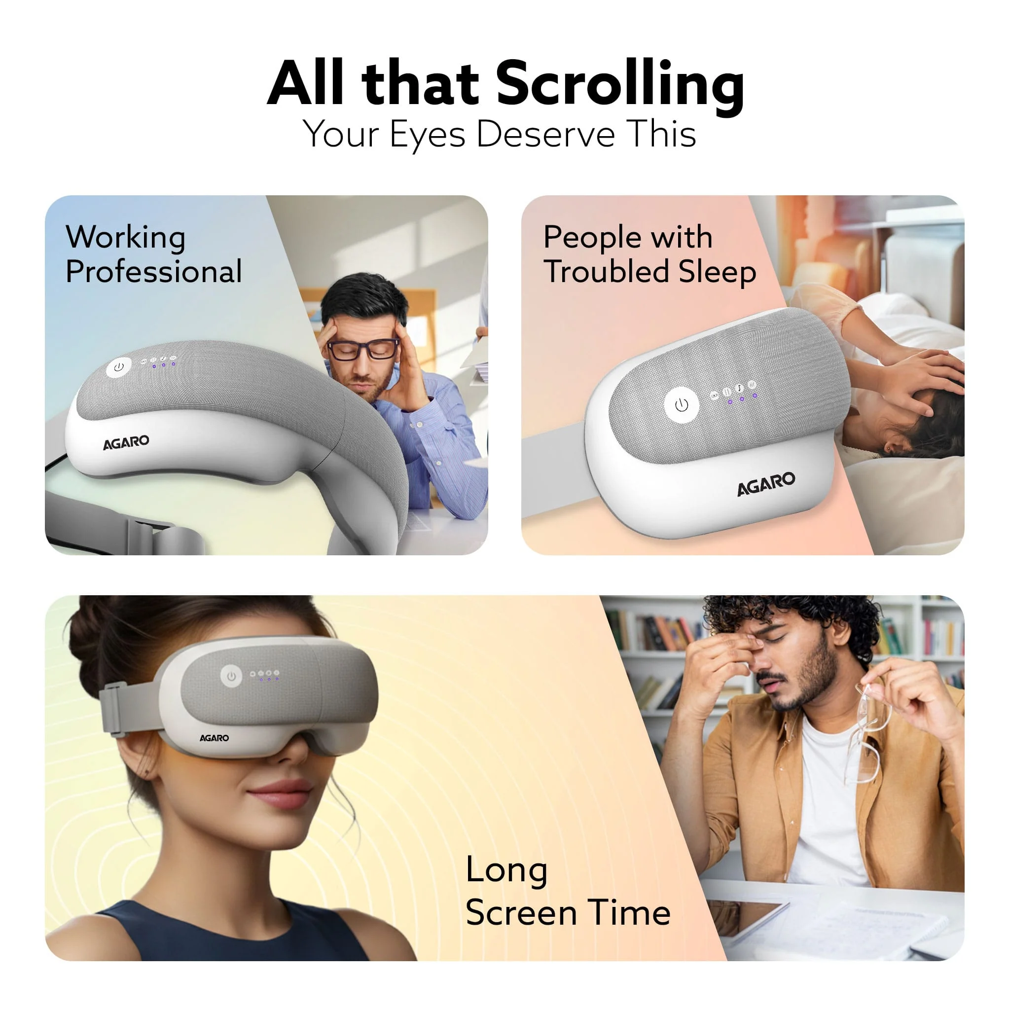Elite Eye Massager with Air Compression, Rechargeable, Heat & Vibration - Image 2