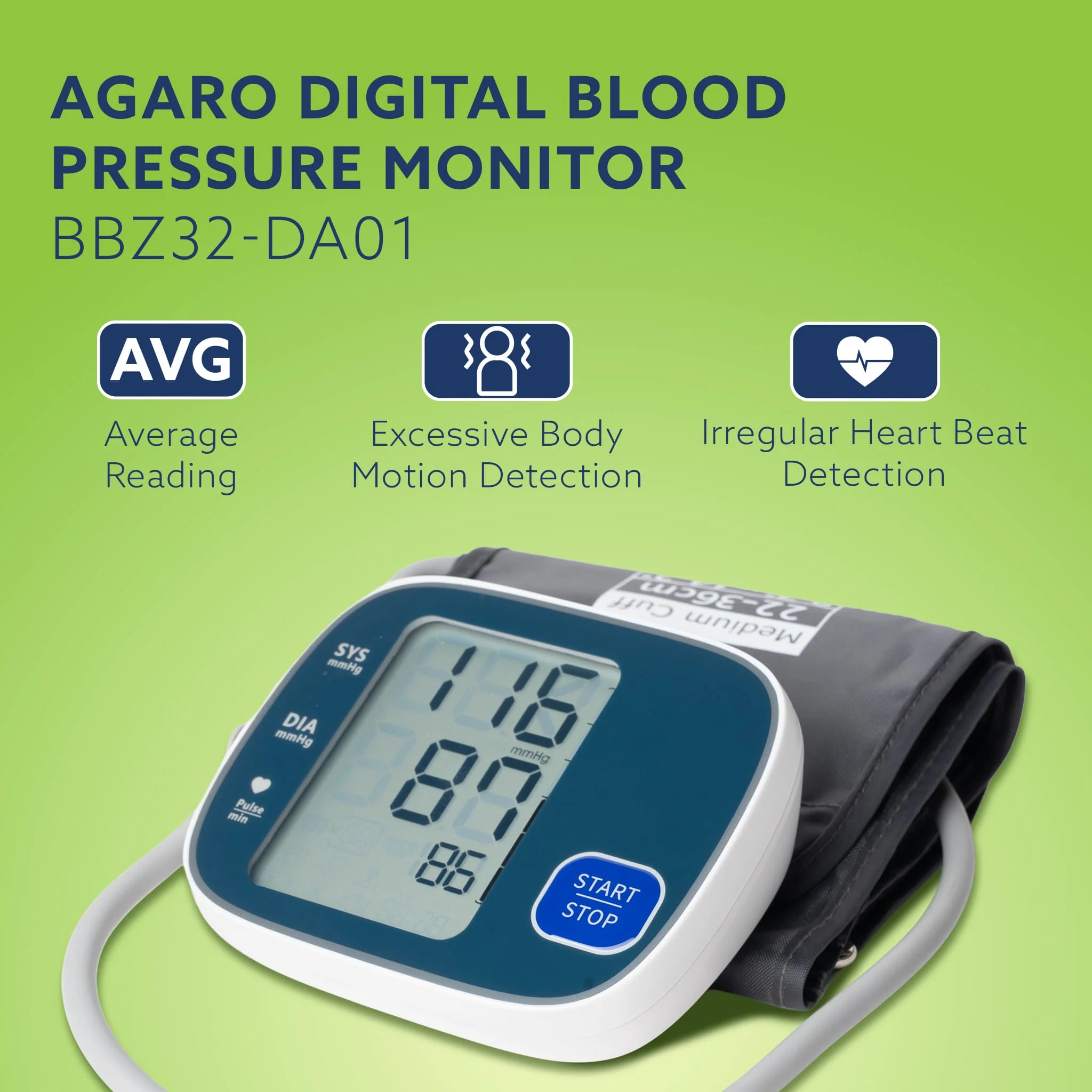 Automatic Portable Digital Blood Pressure Monitor BBZ32-DA01 - Image 3