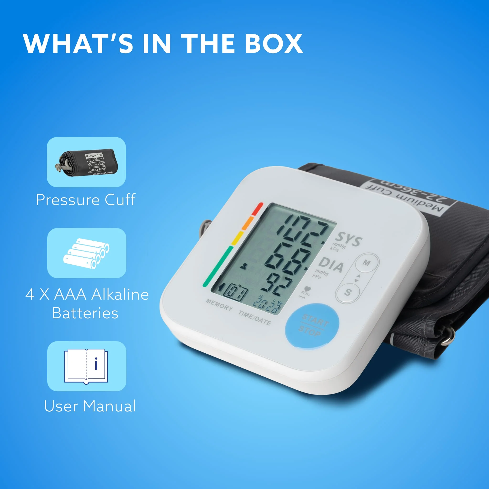 Automatic Portable Digital Blood Pressure Monitor TMB-2283 for Home Use - Image 4