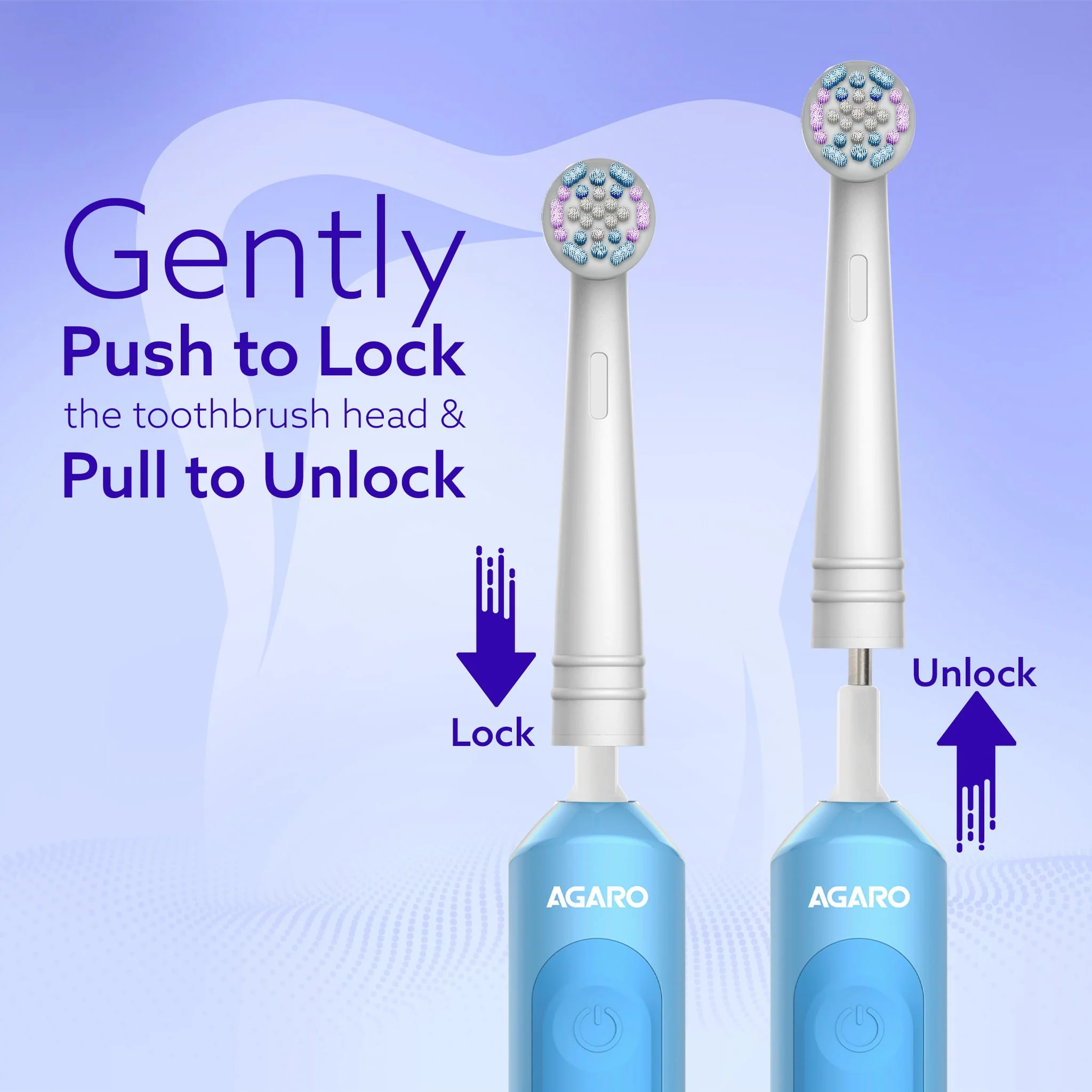 Cosmic Oscillating Electric Toothbrush Refill Heads Pack of 4 - Image 4