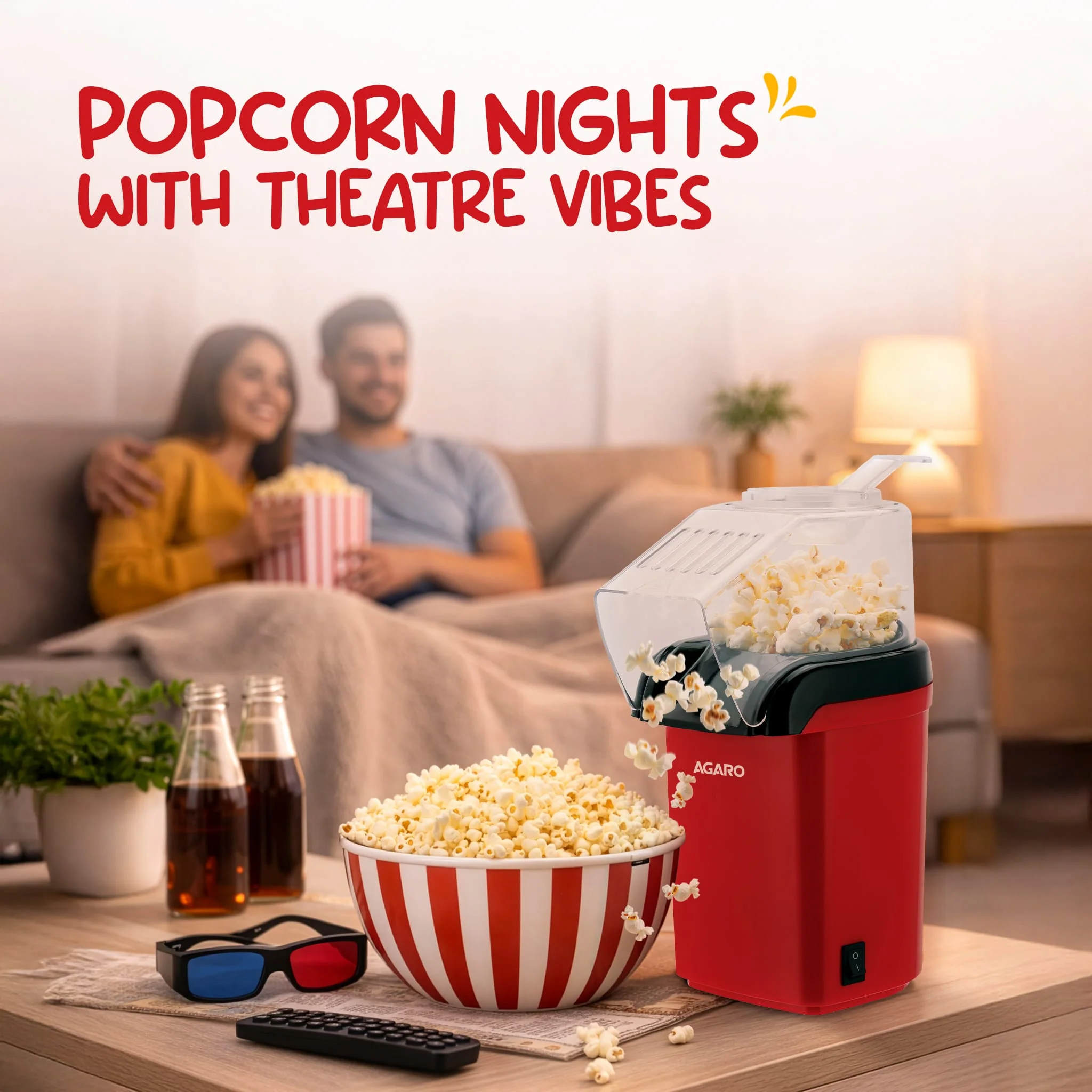 Delite Electric Popcorn Maker, 1200W - Image 10