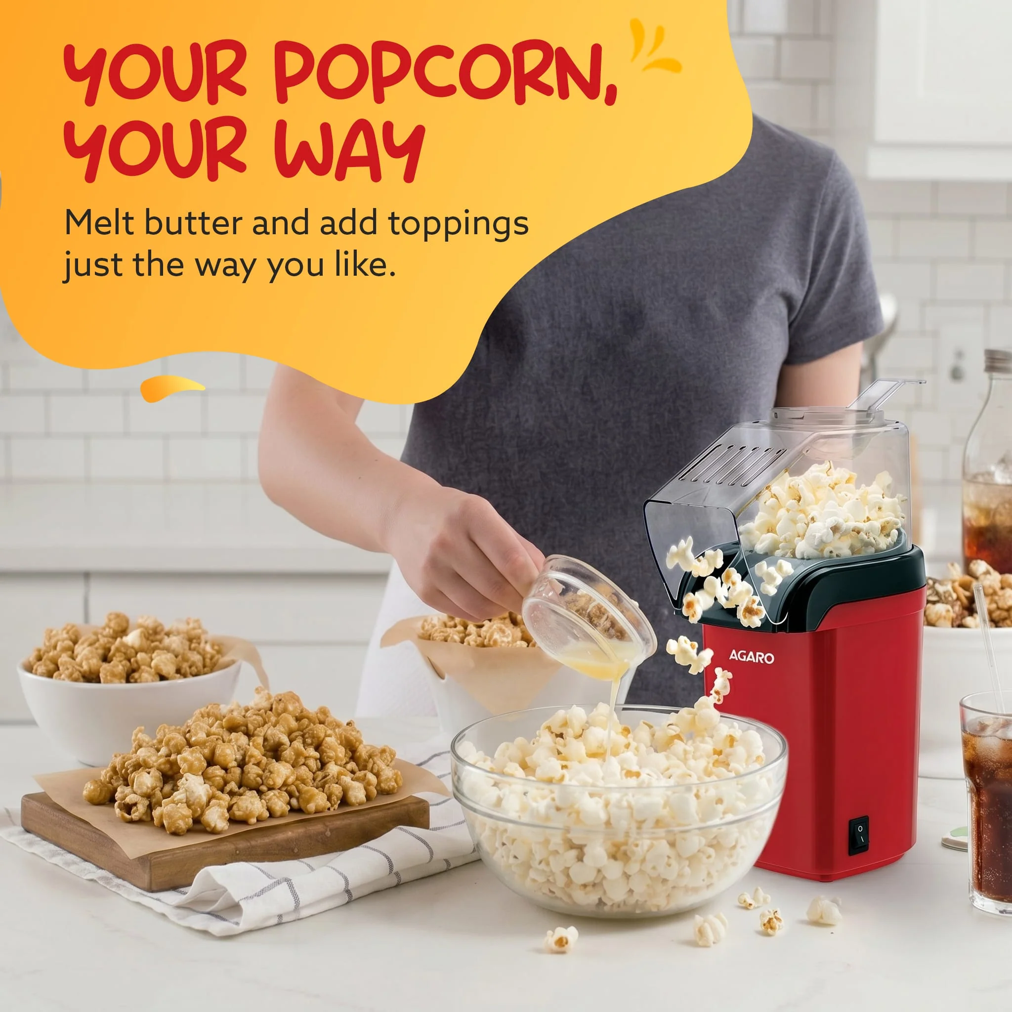 Delite Electric Popcorn Maker, 1200W - Image 6