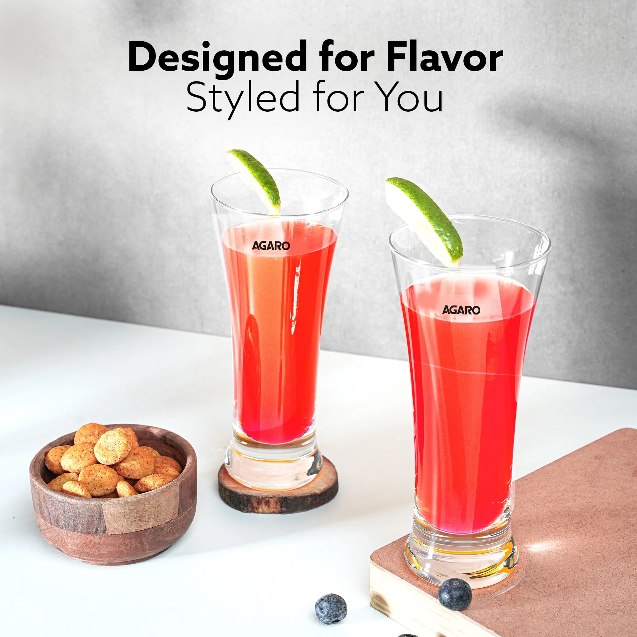 Elegant Pilsner Highball Glass, 330ml Each, Set of 6 - Image 4
