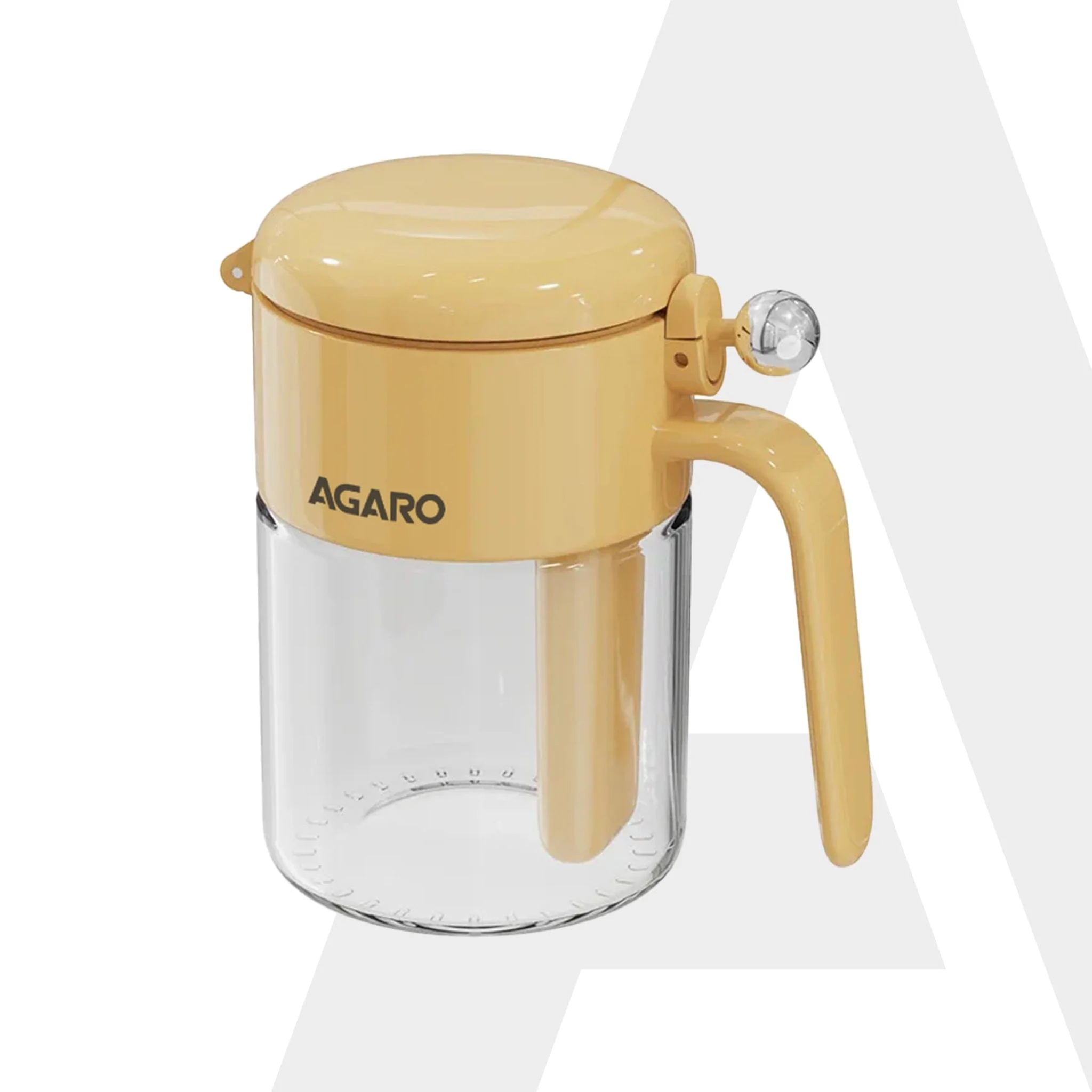 Elegant Spice Jar 400ml, Airtight Glass Masala Brown Container with Secure Lid & Spoon, Versatile Seasoning & Storage Bottle for Kitchen, Leak Proof, For Spices, Herbs, Sugar & More