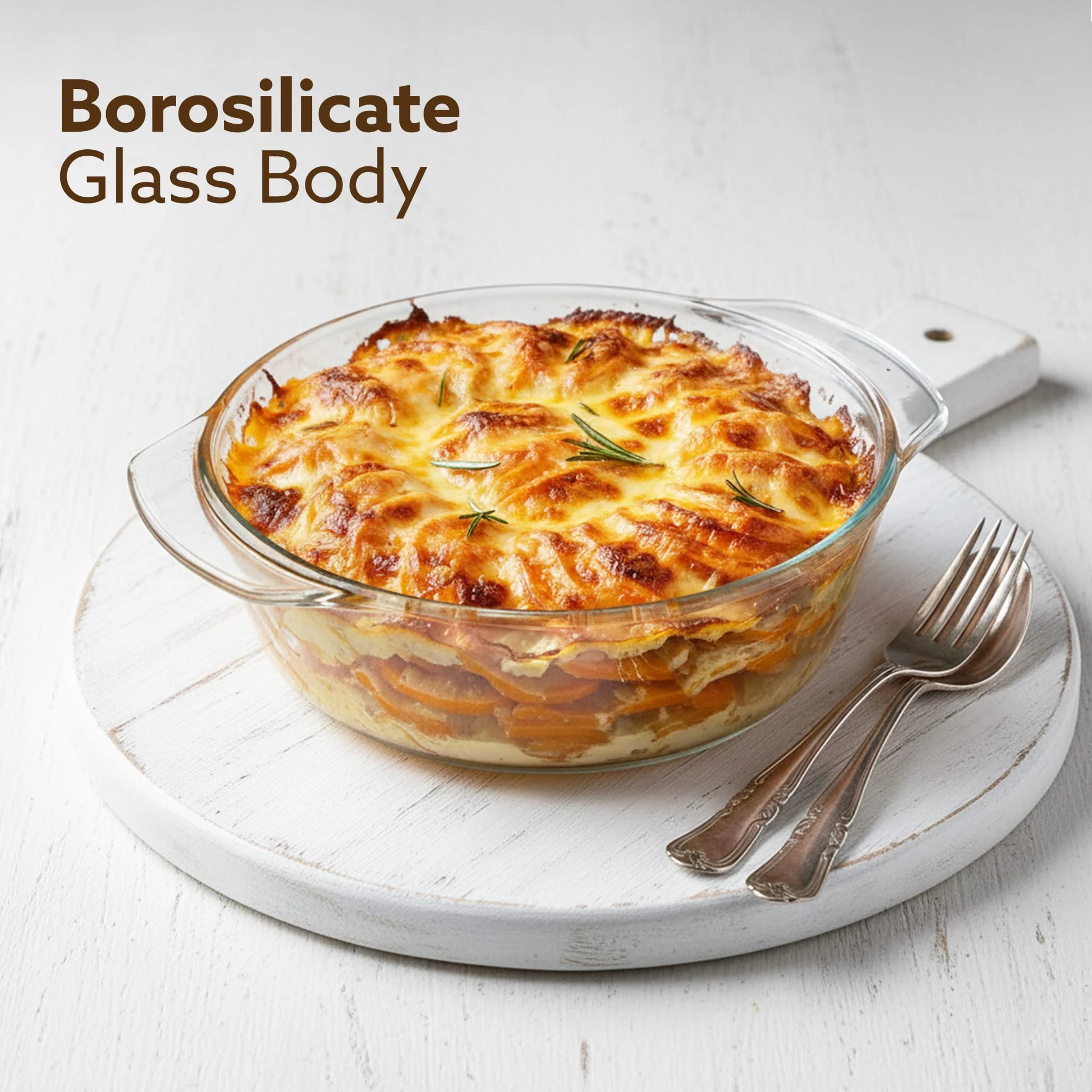 Elite Glass Casserole With Lid - 1000ml - Image 3