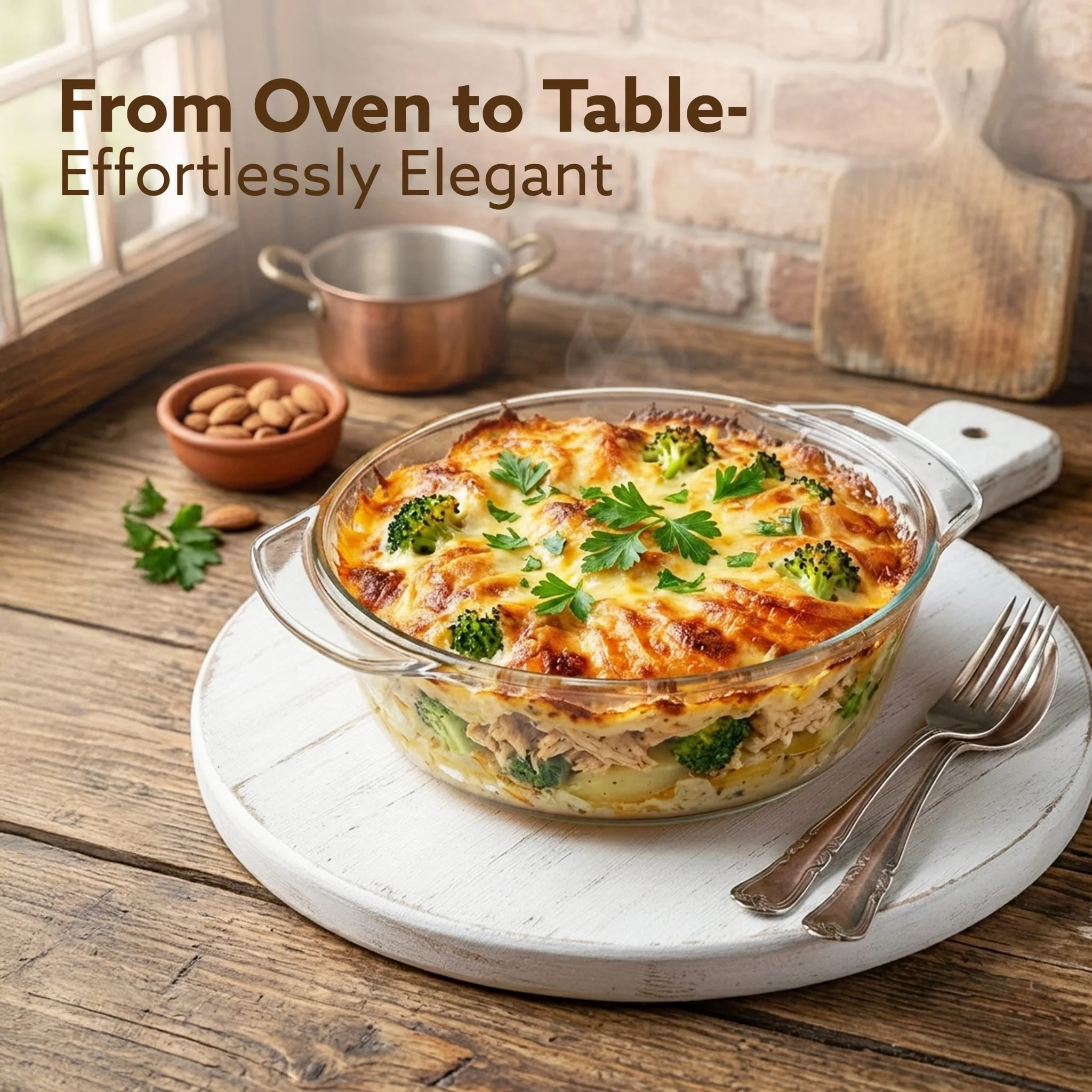 Elite Glass Casserole With Lid - 2000ml - Image 6