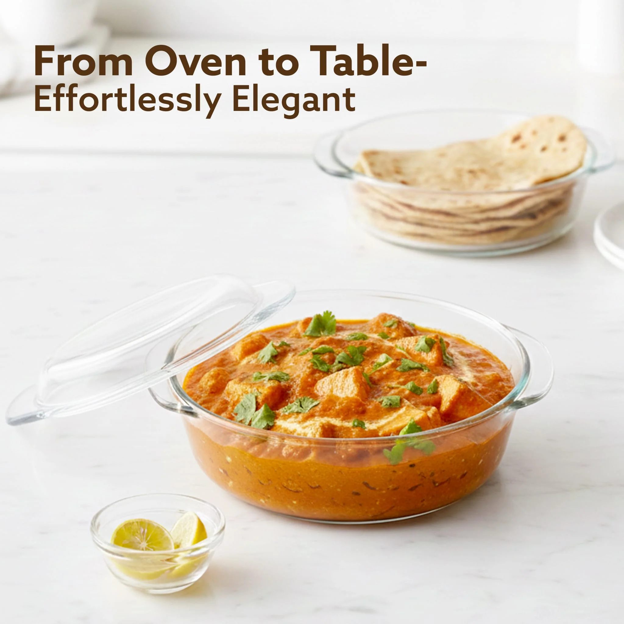 Elite Glass Casserole With Lid - 700ml - Image 6