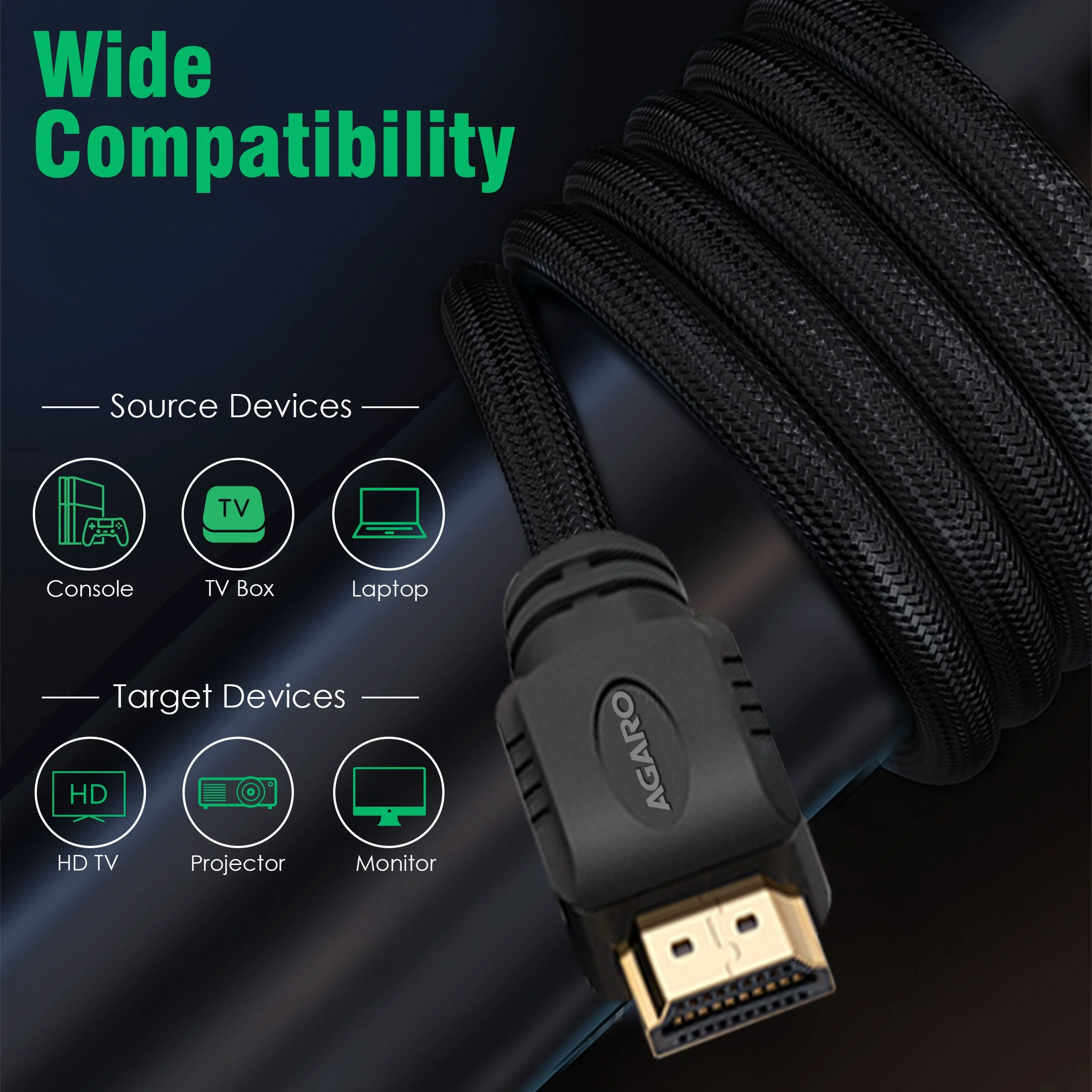 HDMI Cable 3 Meters, 2.1 Premium High Speed - Image 5