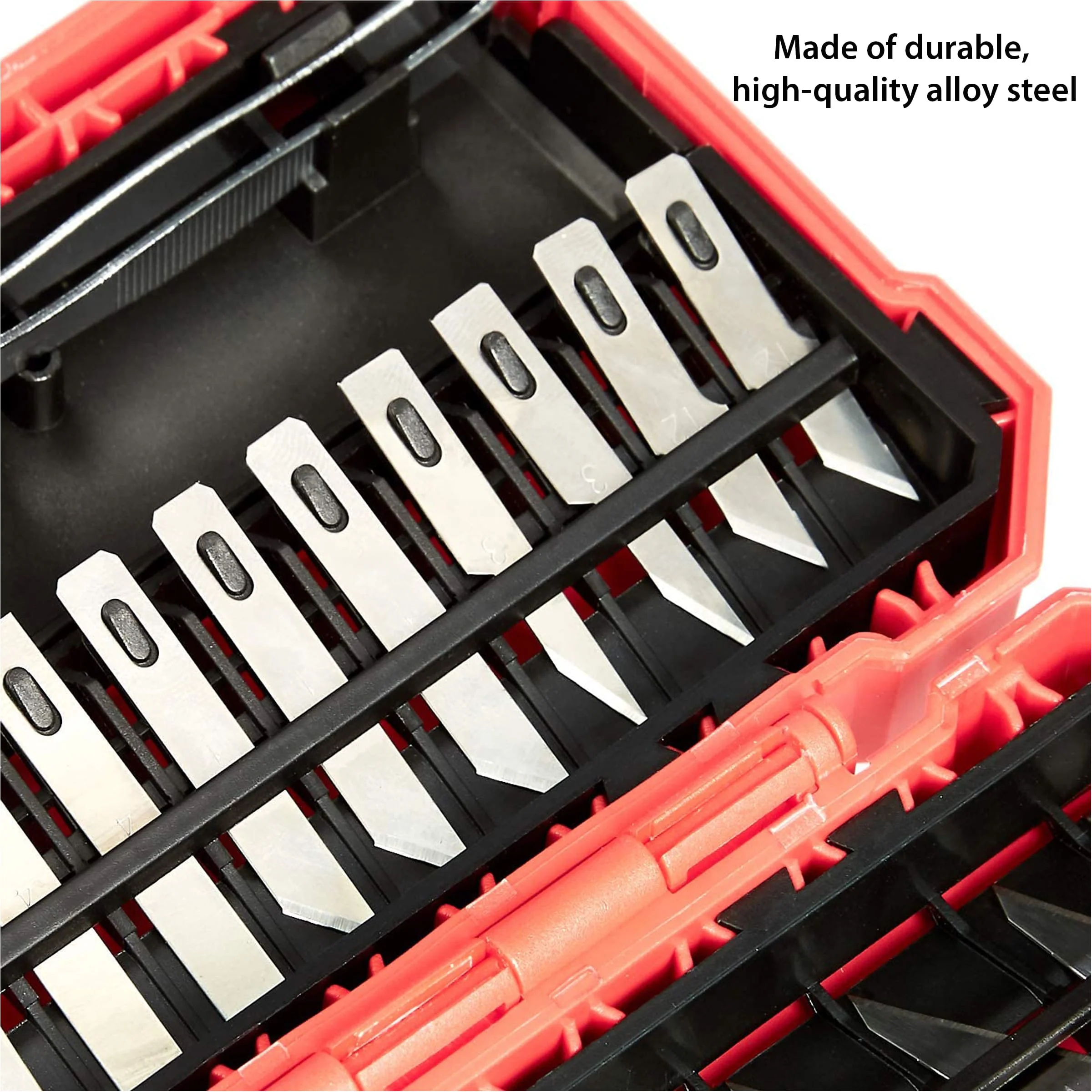 HK2129 Hobby Knife Set, 29 pcs Set, Silver - Image 2
