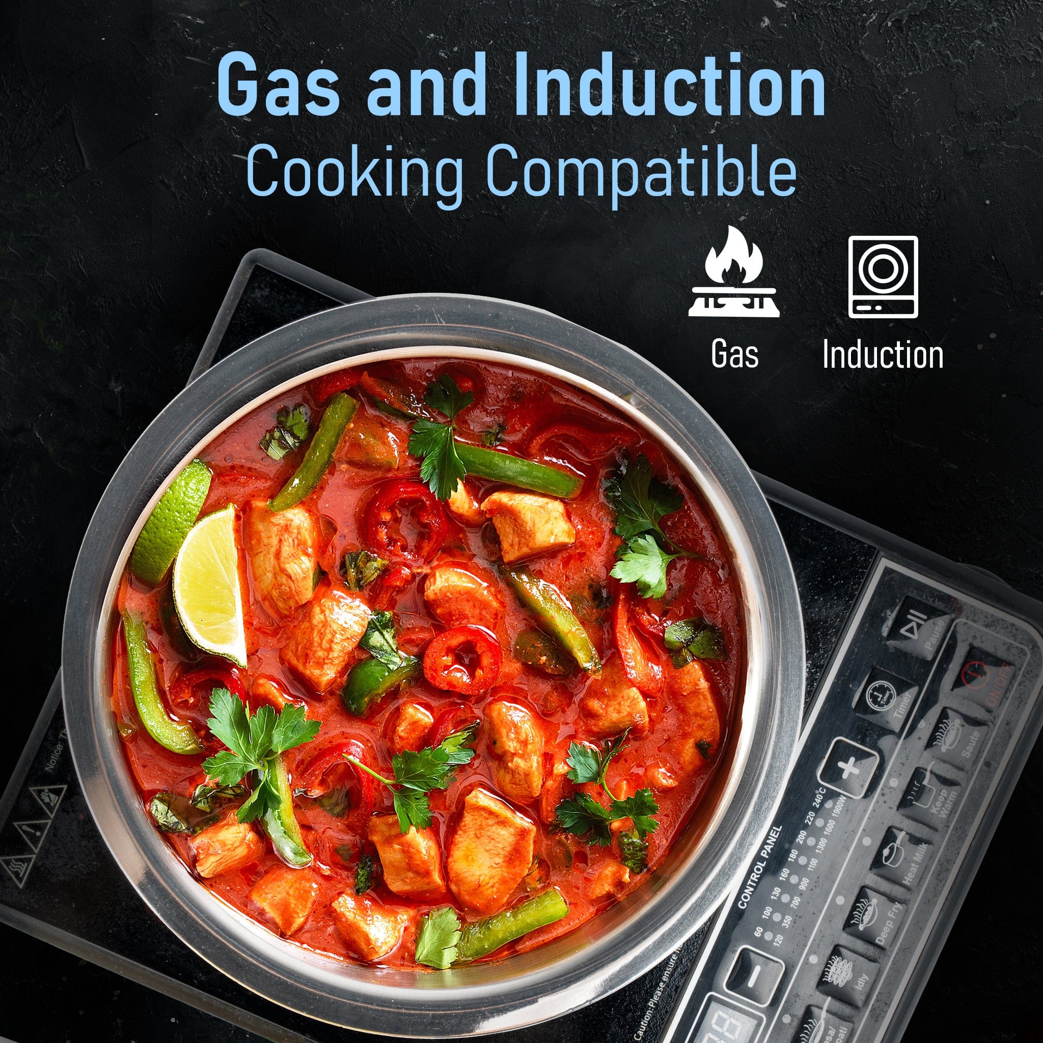Regency Triply Tope 3.5L with Stainless Steel Lid, 2.5mm Thick Body, Rivetted Handle, Induction & Gas Compatible, Patila, Bhagona, Tapeli, 3 Layered Kitchen Induction Cookware, 20 Cm, Silver - Image 4