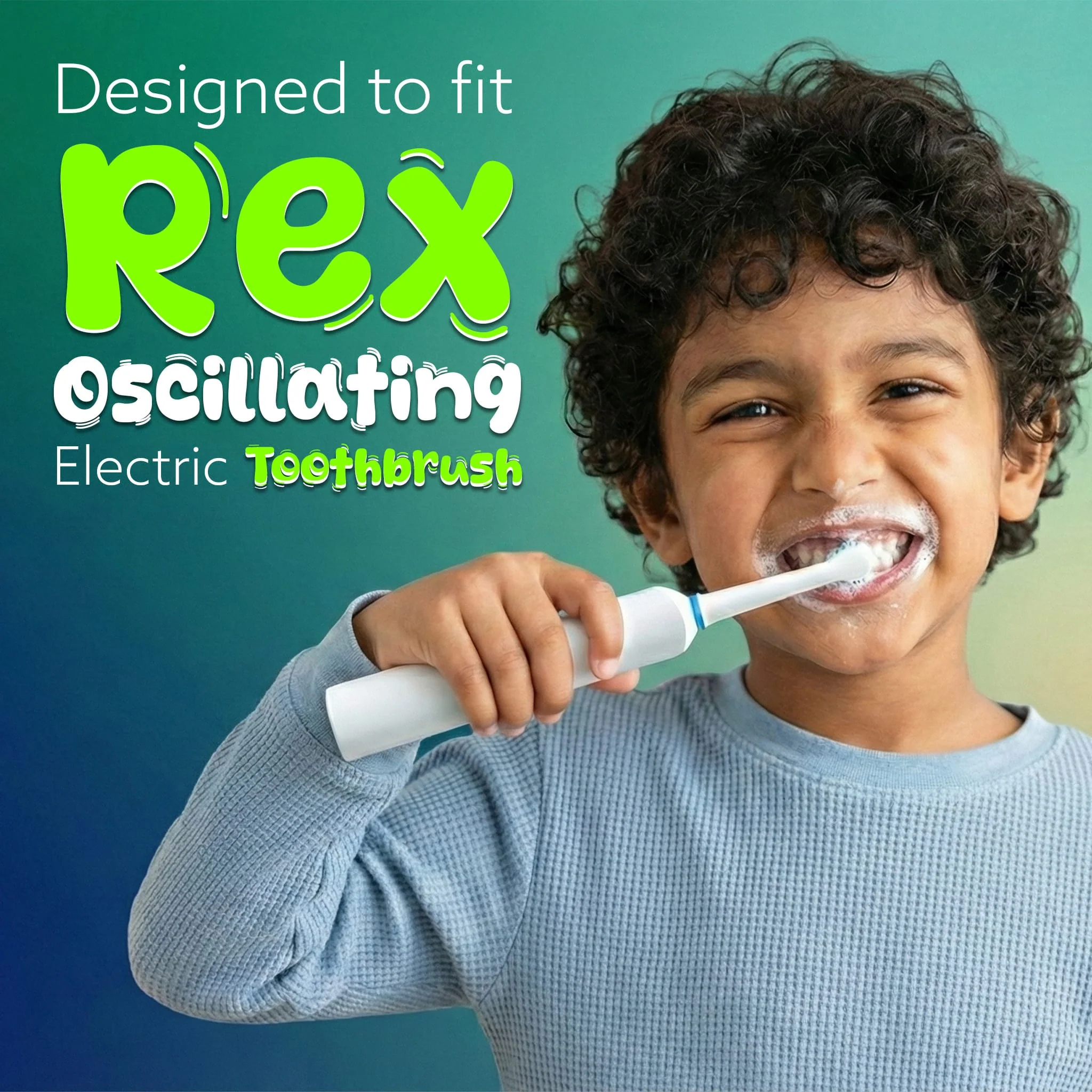 Rex Oscillating Toothbrush Refill Heads, Soft Bristles, Pack of 4 - Image 3