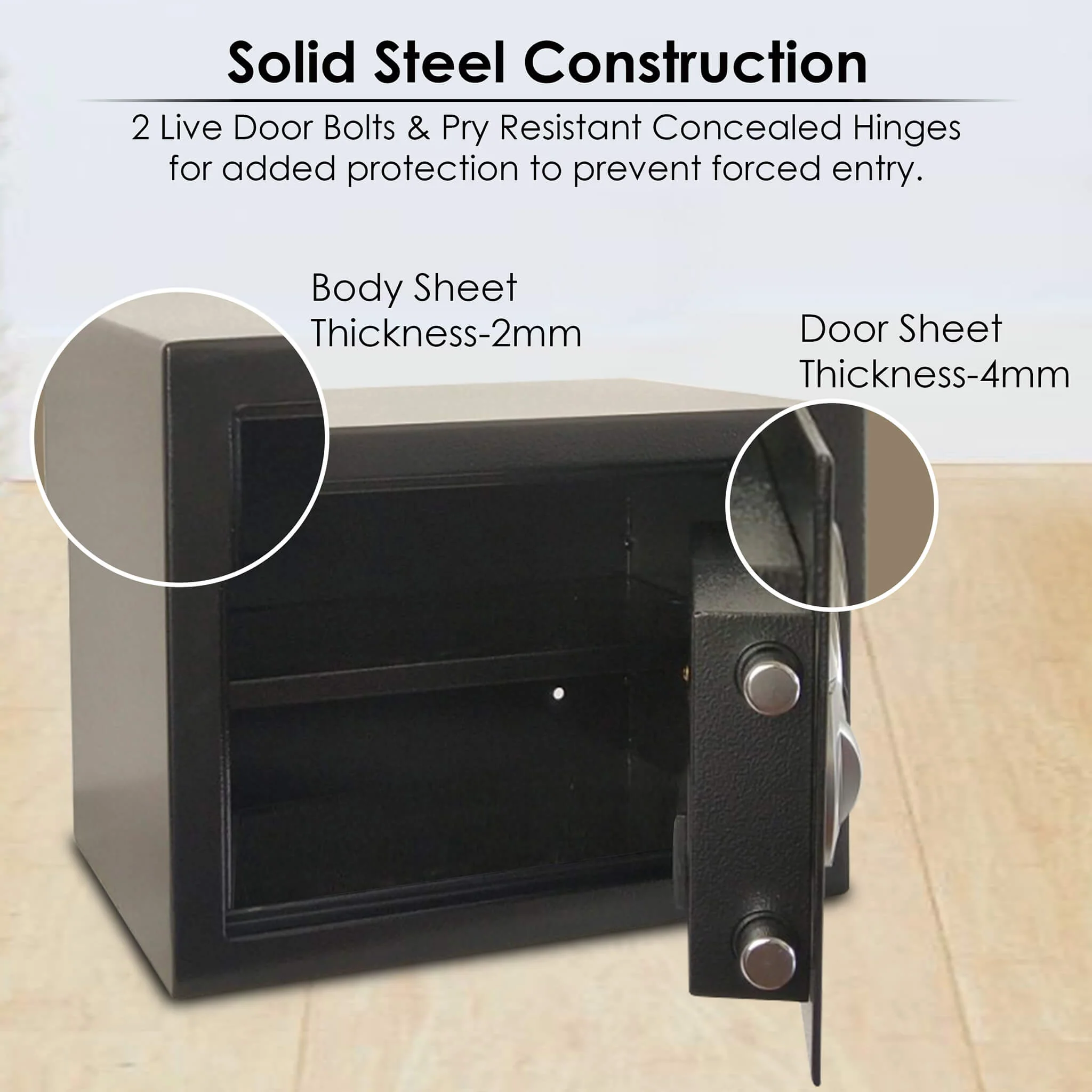 SALVO AG16 Security Safe, 1 Cubic Feet, 16 Litres Capacity - Image 6