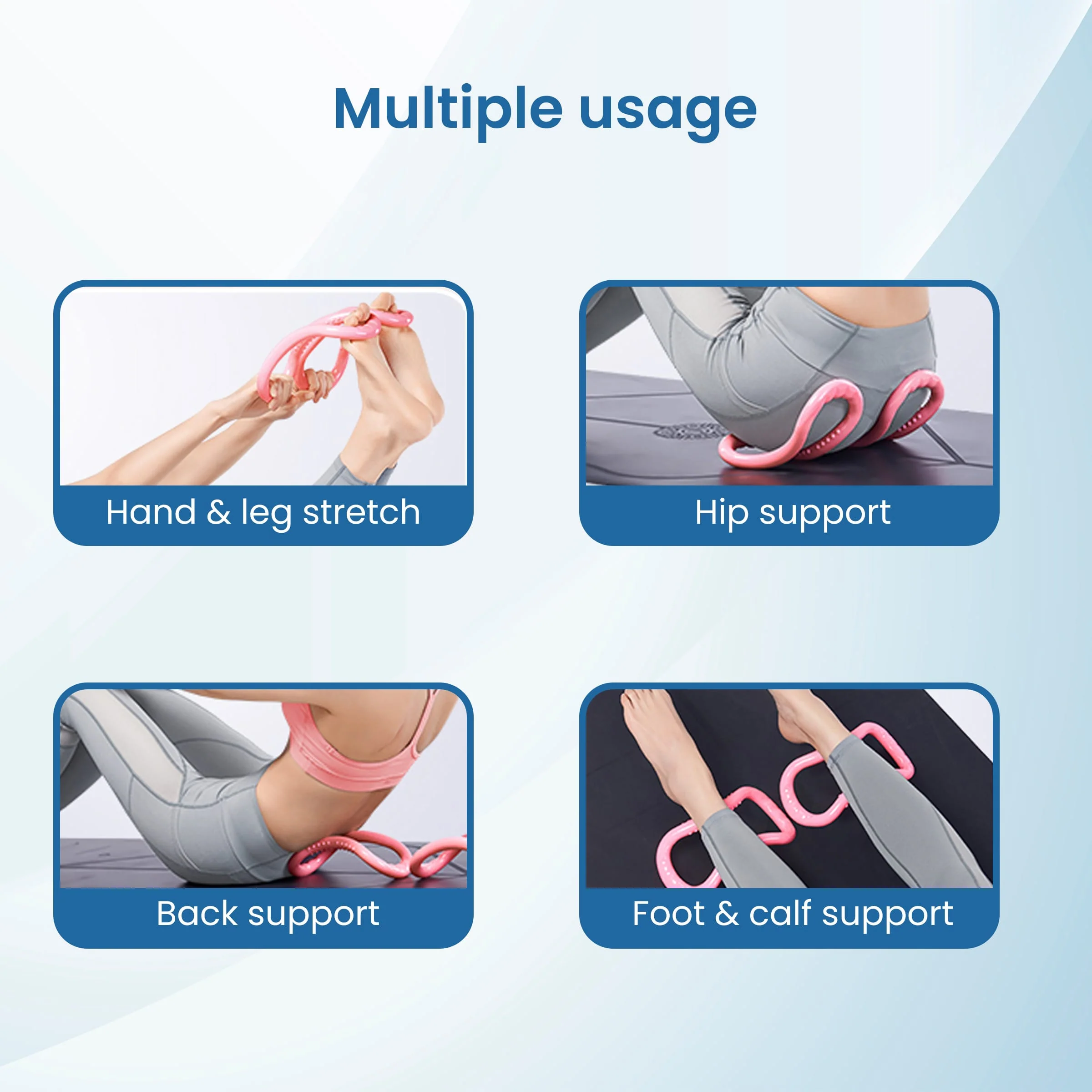 YR1421, Yoga Ring, 2 Piece, Great for Yoga, Mobility - Image 5